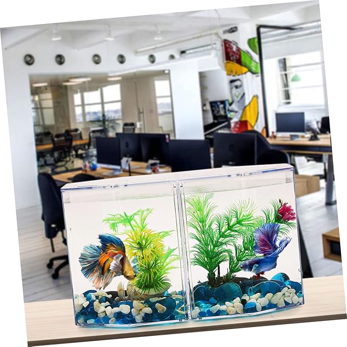 TOYANDONA Professional Isolation Box for Betta Fish Multi-Function Transparent Breeding Tank for Juvenile Fish Safety Household Incubation Aquarium Supply
