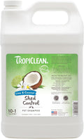 TropiClean Deshedding Dog Shampoo, Professional Dog Shampoo, Fast-Acting Shedding Control, Puppy Safe, Made in USA, Lime & Coconut Scent, 1 Gallon