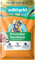 Solid Gold Dry Cat Food for Indoor Cats of All Ages - W/Lamb, Brown Rice, Barley, Probiotics & Fiber for Gut Health- Holistic & Healthy Cat Kibble for Kittens & Adults - Dry Kibble for Cats - 4 LB
