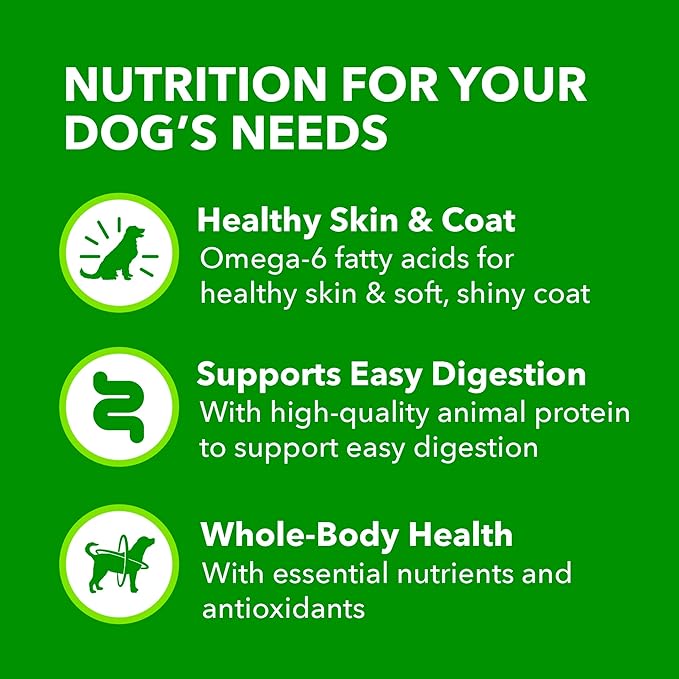 IAMS Proactive Health Wet Dog Food, Adult Wet Dog Food Multipack Ground Dinner, with Chicken & Whole Grain Rice, 13 oz. Cans (Pack of 6)