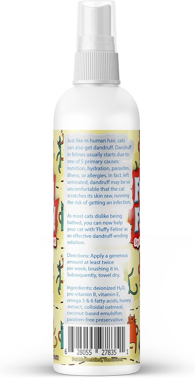 Fluffy Feline Professional Groomer's Choice for Cat Dandruff Treatment Spray