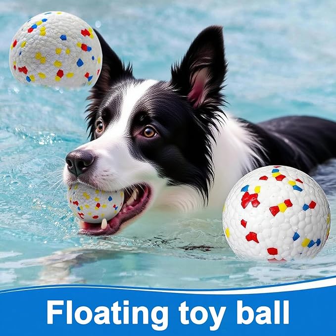 6-Pack Dog Toy Balls, 2.3-Inch ETPU Material, Replacement Balls for Automatic Ball Launcher Machine, Perfect for Small & Medium Dogs, Perfect for 2.3-Inch Automatic Thrower