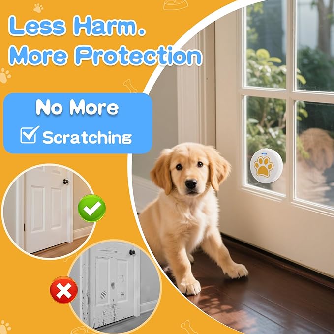 ChunHee Dog Bells to Go Outside – Bell for Dogs to Ring to Go Potty | Dog Door Bell with 5 Adjustable Volume(0-115dB) & 36 Ringtones (Includes Voice Commands)