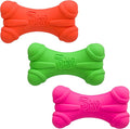 Hartz DuraPlay Bone Squeaky Latex Dog Toy for Medium Breeds, 3 Pack