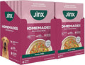 Jinx Beef & Chicken Wet Dog Food Topper, Mix with Dry Dog Food, Made with Real Beef & Chicken, Bone Broth, No Fillers - Puppy, Adult, Senior, 9oz, 12 Pack