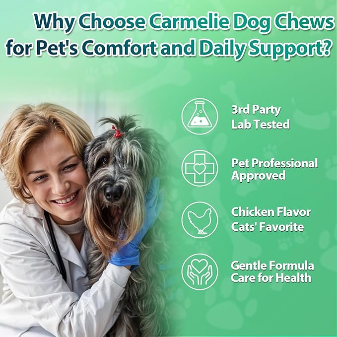 Flea and Tick Prevention for Dogs Chewables - 200 Soft Chews Natural Dog Flea and Tick Chewables, Oral Flea Supplement for Dogs, Puppy Flea Support - All Breeds & Ages - Chicken Flavor
