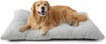 Bedsure Washable XXL Dog Bed for Crate, Giant Comfort Fluffy Plush Pet Pillow Bed Kennel Pad with Non-Slip Bottom, Machine Washable Pet Sleeping Mat for Jumbo, 47"x29", Gray