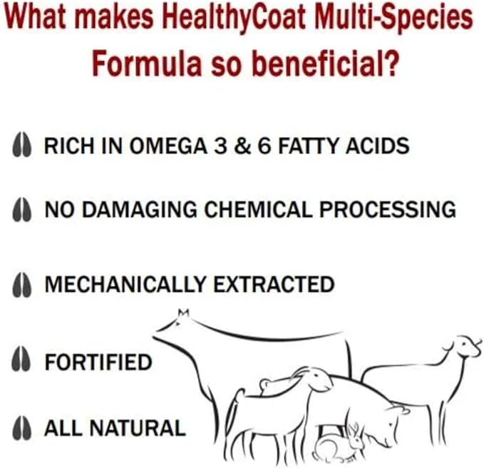 Healthy Coat Dog Food Supplement: Pint. Excessive Shedding, Itching, Hot Spots, Allergies, Immune System