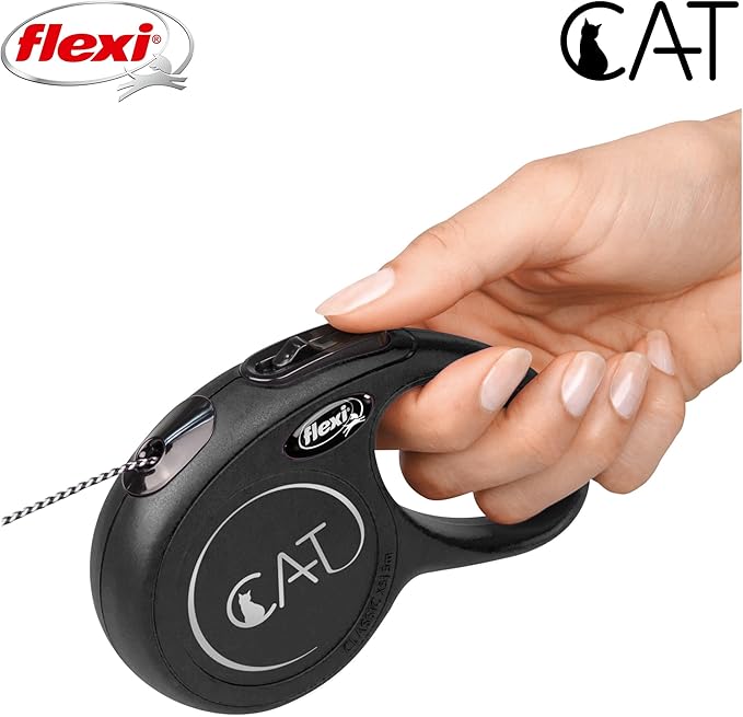 Flexi Automatic Leash New Classic Cat XS 3 M Black