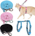 3PCS Cat Leash and Harness Set, Lightweight Cat Harness, Adjustable Escape Proof Kitten Walking Collar