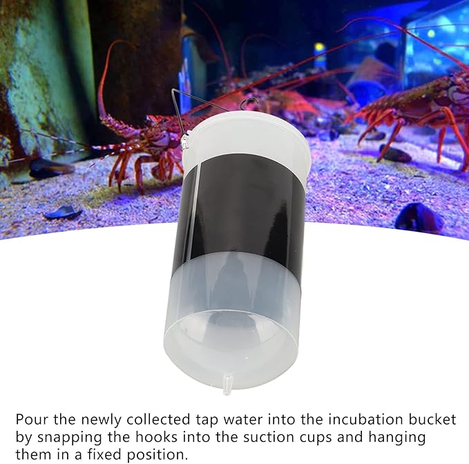 Brine Shrimp Hatchery Kit, 8.9x3.9 Inches Plastic Incubator, Automatic with Regulating Valve, High Hatching Rate, Easy to Clean, for Aquarium Fish Food Hatching