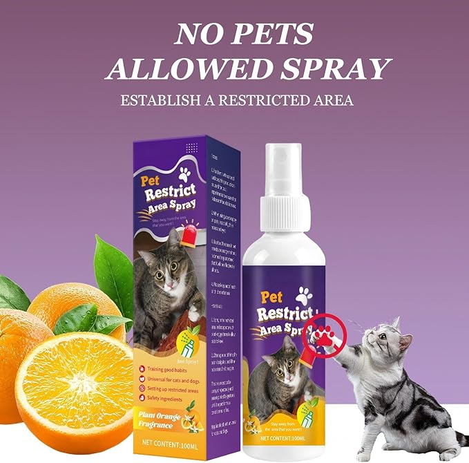 JoanofArc Cat Repellent Spray, Anti-Chew Bitter for Dog Behavior Training Aid Spray, Natural Ingredients no Chew Spray for Dogs, Anti Marking, Furniture Protection, Pet Training Spray, 100 ML