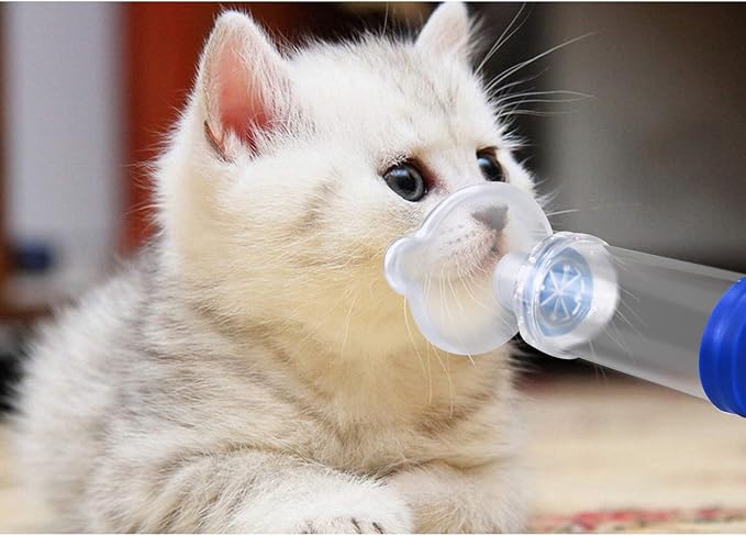 Cat/Dog Inhaler Spacer,Cat Inhaler Feline Aerosol Chamber,Come with 2 Size Mask for Cat/Dog and Instruction (Two mask for cat/Dog)