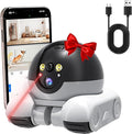 Pet Cameras Indoor with Phone App, 1080p Dual Lens, P 360°/T 90° Rotation Monitoring, 2-Way Talk, Night Vision, Motion Detection, Video Recording (4G, Camera only)