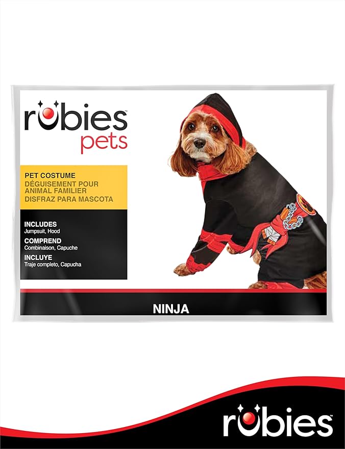 Rubies Ninja Pet Costume for Dogs or Cats, Medium