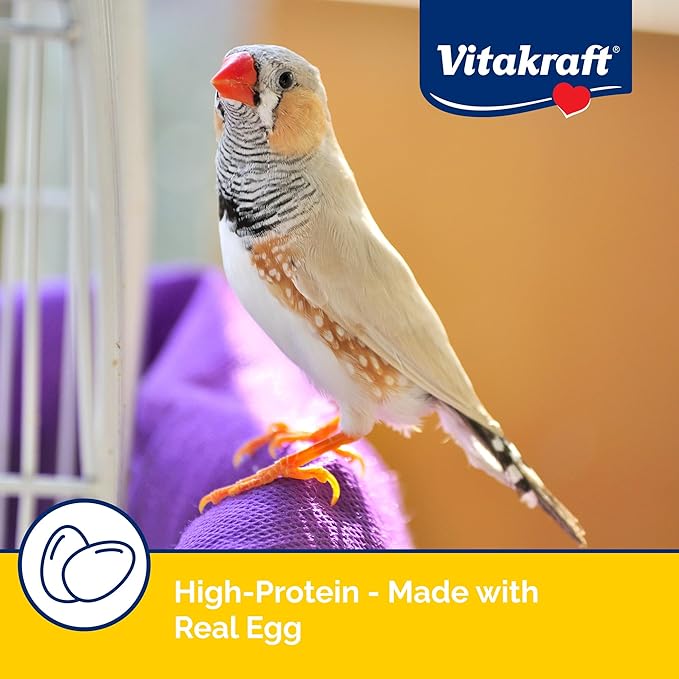 Vitakraft VitaSmart Egg Food for Birds - Daily Supplement for Parrots,Parakeets,Cockatiels,and Canaries - Bird Calcium Supplement 1.1 Pound,(Pack of 2)