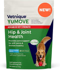 Yumove Hip & Joint Supplement for Dogs with Glucosamine, Hyaluronic Acid, Green Lipped Mussel & Omega 3 Joint Supplement - Regular or Advanced Strength (45 Count, Advanced Vet Strength Soft Chews)