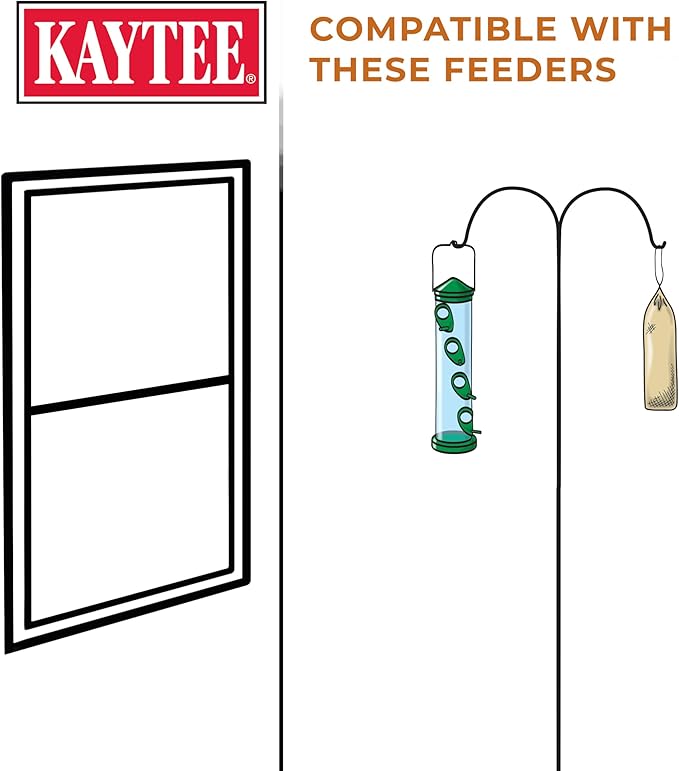 Kaytee No Mess Finch Seed and Nyjer Blend, Attracts Goldfinches, Chickadees, Junos, Finches and Other Wild Birds, 8 Pounds