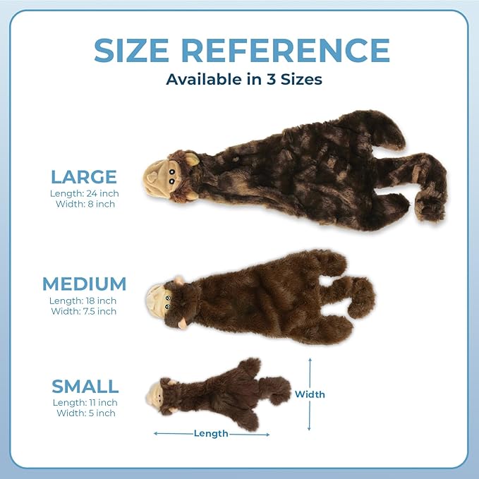 Best Pet Supplies Squeaky Dog Toys with Soft Durable Fabric for Small, Medium and Large Pets Interactive Toy for Indoor Play, Supports Active Biting and Play - Cow, Monkey, Small