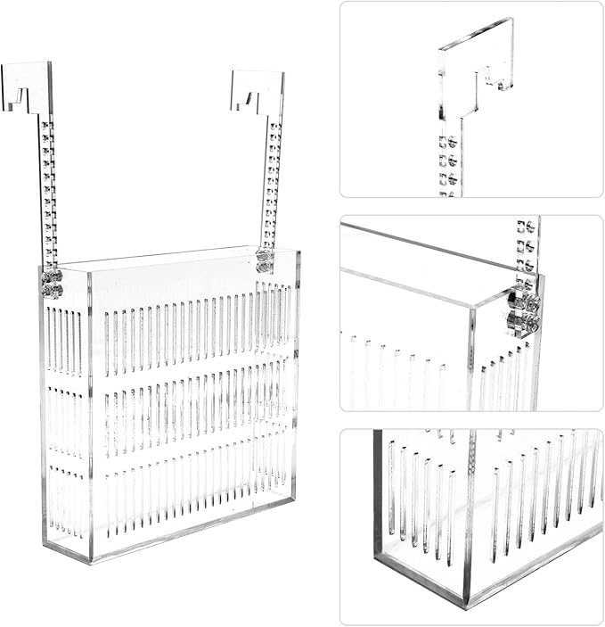 Fish Breeding Box for Aquariums Lightweight Isolated Breeder Tank Viewing for Guppies and Newborns Easy to Install Hanging Design