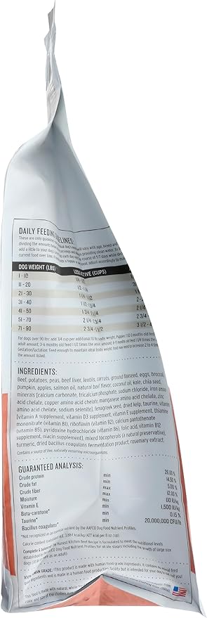 The Honest Kitchen Human Grade Dry Dog Food, Whole Food Clusters Grain Free Dry Dog Food, Beef, 5 lb Bag