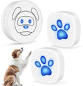 Dog Doorbell, Wireless Ring Bell to Go Outside, IP55 Waterproof Buttons, 55 Melodies, 4 Volume Levels & 950ft Range (White, 1 Reciever 2 Transmitters)