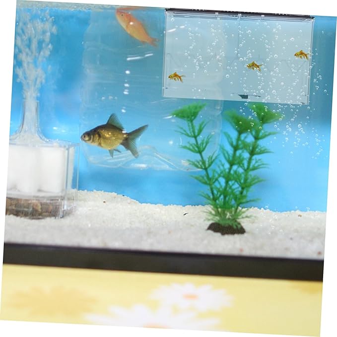 SUPVOX Fish Tank Breeding Box Aquarium Accessory Acrylic Isolation Box for Fish Fry Safe Easy Install