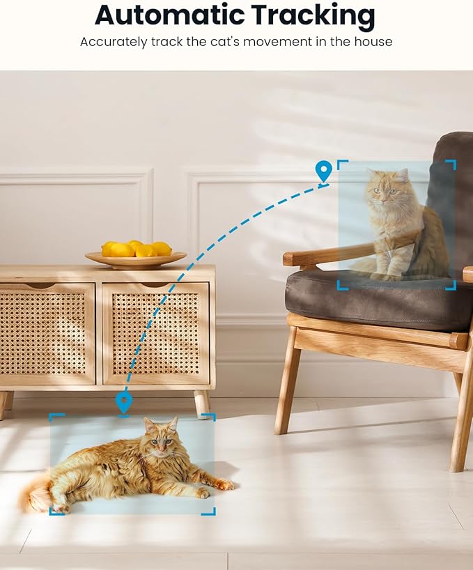 ieGeek Indoor Camera, 2K Cameras for Home Security, 5G Security Camera Indoor, 360° Pet/Dog/Baby Camera with Phone App, AI Tracking, 2-Way Audio, Night Vision, 24/7 SD Card Storage, Alexa (2 Pack)