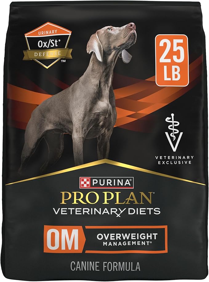 Pro Plan Veterinary Diets Purina OM Overweight Management Canine Formula Dry Dog Food - 25 lb. Bag
