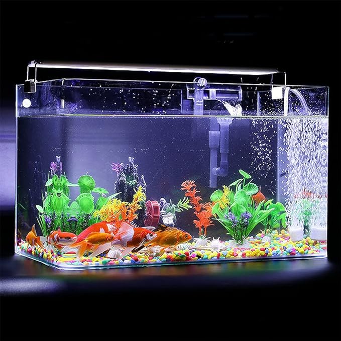 4 Gallon Aquarium Fish Tank，Rimless Aquarium Tank，13.8" L × 8.3" W × 9.1" H
