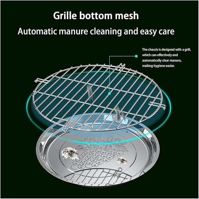 Aimery Bird Cage，Stainless Steel Birdcage，Small Bird cage，Bird Cages for Parrots，Travel Bird Cage，Bird Travel cage (Size : V34G)