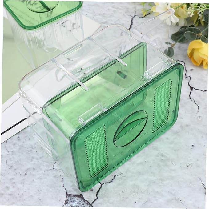 POPETPOP Box Box Self Guided Fish Breeding Tank Isolation Box Transparent Hatching Incubator for Fish Eggs and Newborns for Aquarium Protection and Enhanced Survival Rates