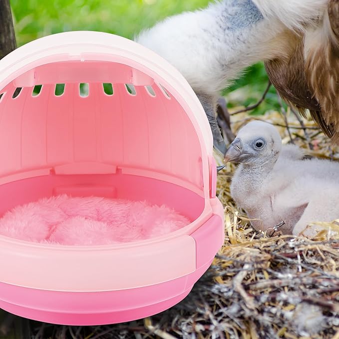 Portable Parrot Travel Cage with Perch and Warm Nest Pad, Lightweight Bird Carrier for Outdoor Use, Suitable for Parakeets, Cockatiels, and Small Birds