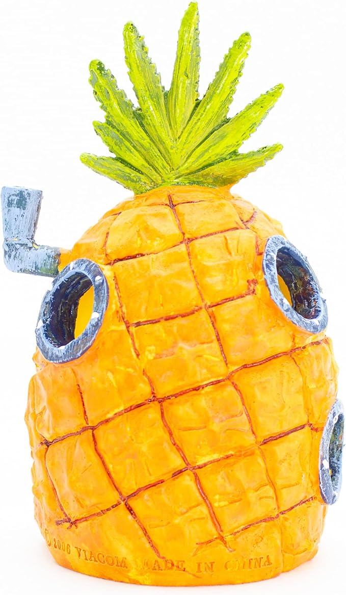 Penn-Plax Spongebob Squarepants Officially Licensed Aquarium Ornament – Spongebob’s Pineapple House – Large