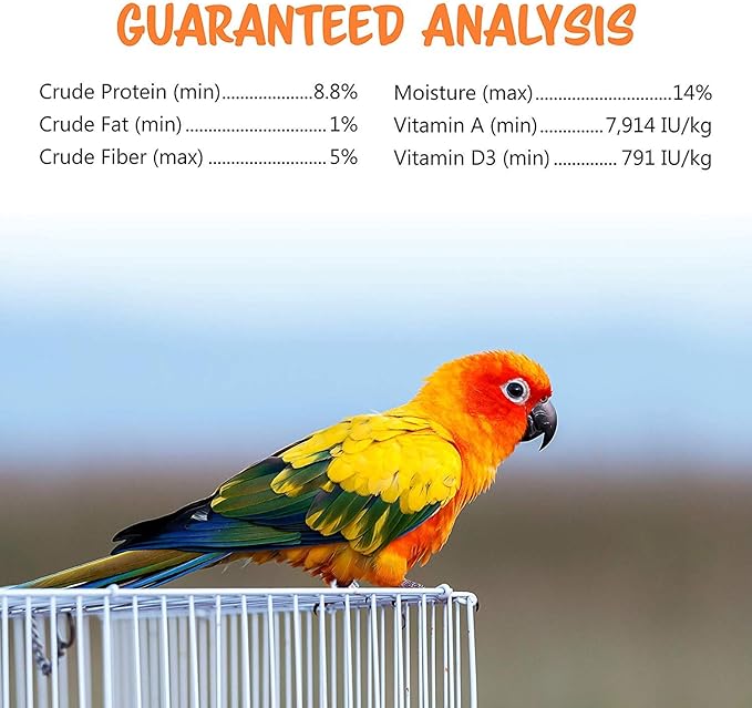 Vitakraft 3 Pack of Apple & Orange Crunch Sticks for Conures, 2 Sticks Each