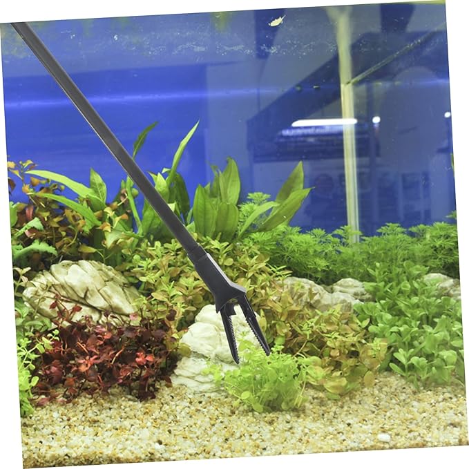 FRCOLOR 2pcs Aquatic Plant Cleaning Tweezers Durable Fish Tank Tongs for Easy Aquarium Maintenance Non-slip Design for Safe Handling of Items
