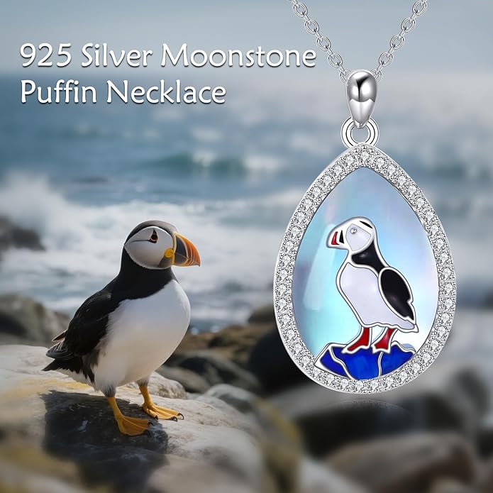 KZX Cat/Dog/Phoenix/Eagle/Whale/Shark/Puffin/Starfish/Chicken/Butterfly/Owl/Bee/Frog/Seahorse Necklace Sterling Silver Animal Pendant Jewelry Gift for Women