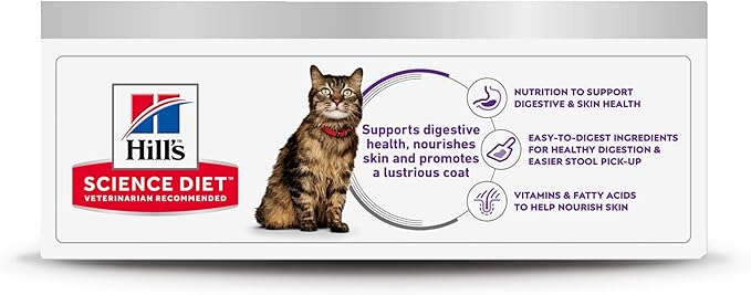 Hill's Science Diet Sensitive Stomach & Skin, Adult 1-6, Stomach & Skin Sensitivity Support, Wet Cat Food, Variety Pack: Chicken; Tuna Minced, 2.9 oz Can Variety Pack, Case of 12