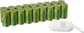 Amazon Basics Premium Leak Proof Dog Poop Bags with Dispenser and Leash Clip, Cucumber Scented, 13" x 9", 270 Count (18 Rolls of 15)