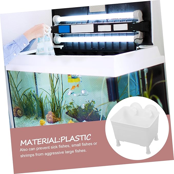 Totority 1set Aquarium Breeding Isolation Box Cups Fish Breeding Tank for Betta Shrimp and Newborn Fish Protects Young from Adult Lightweight and Portable Nursery