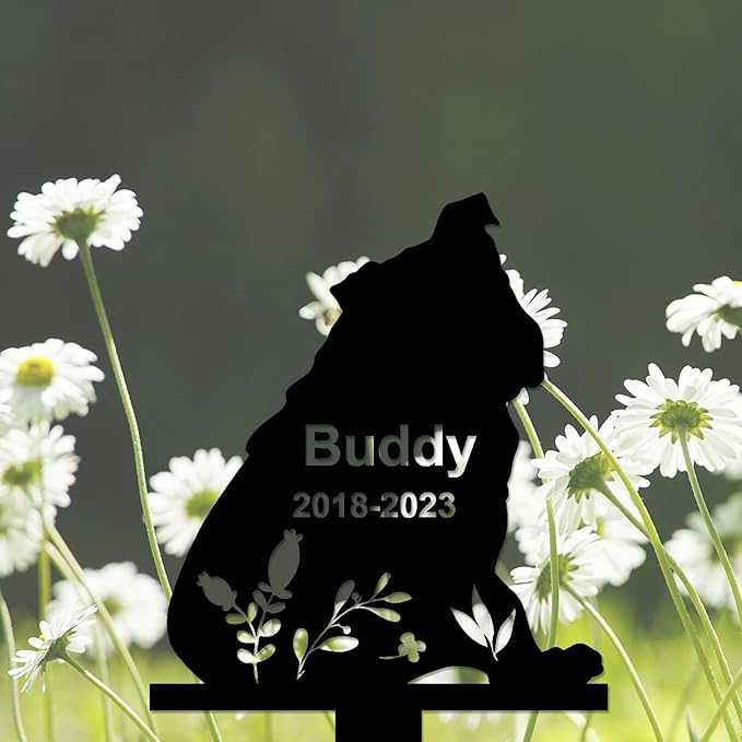 Personalized Dog Memorial Stake, Dog Grave Marker, in Memorial of Dog, Dog Loss Gift, Dog Name Sign Pet Sympathy Gift