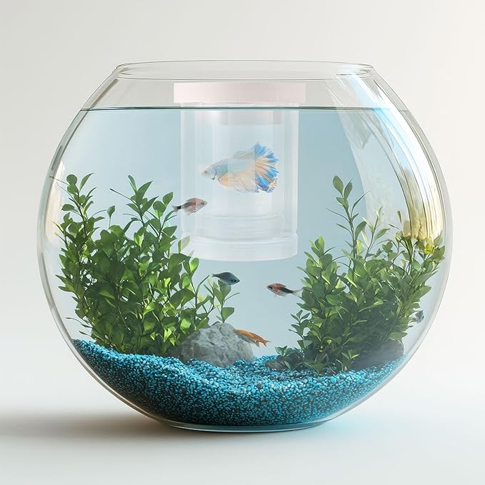 Transparent Plastic Fish Tank Breeder Box, Aquarium Fish Tank Hatchery Incubator Breeding Box Floating Aquarium Isolation Hatchery for Guppy Betta Shrimp Clownfish