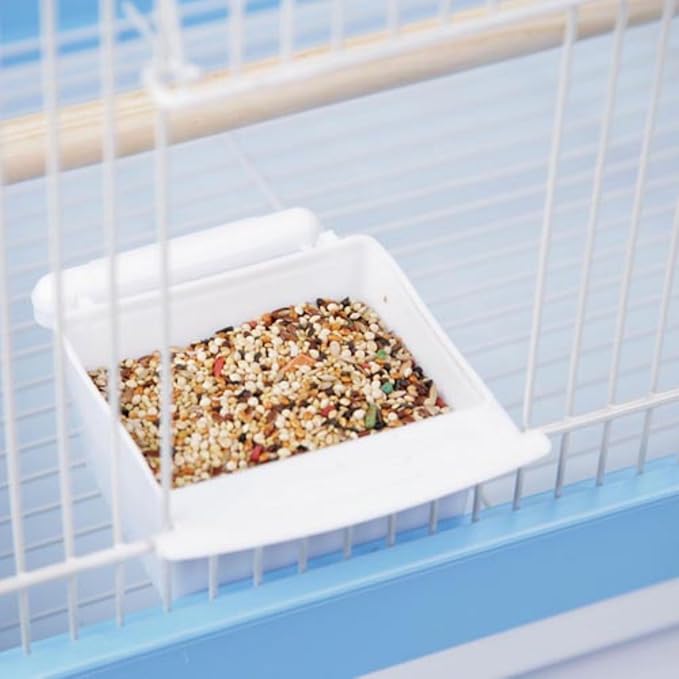 Prevue Hendryx SP1804TR-2 Triple Roof Bird Cage, Teal and White, 1/2"