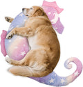 Dog Calming Pillow - Cute Soft Animal Pillow for Dogs, Cats, Kids, Adults, Washable Cozy Relaxing Pet Bed Pillow, Glow in The Dark Dog Neck Pillow (Pink, Large)