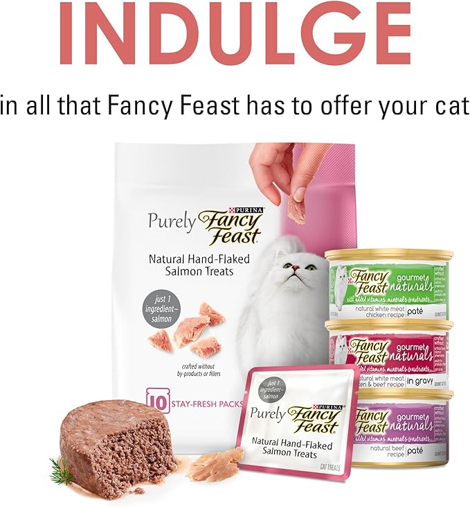 Purina Fancy Feast Limited Ingredient Cat Treats, Savory Cravings Salmon Flavor - 3 oz. Box