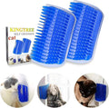 Kingtree Cat Corner Scratcher Self Groomer with Catnip, 2 Pack Softer Cat Face Scratchers Wall Corner Grooming Massage Combs for Long & Short Fur Cats