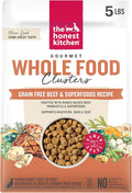 The Honest Kitchen Human Grade Dry Dog Food, Whole Food Clusters Grain Free Dry Dog Food, Beef, 5 lb Bag