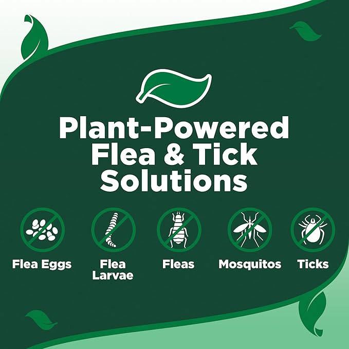 Vet's Best Flea and Tick Yard and Dog Kennel Spray, Mosquito Repellent with Certified Natural Oils, Plant Safe with Ready-to-Use Hose Attachment, Flea and Tick Prevention for Dogs, 32 oz