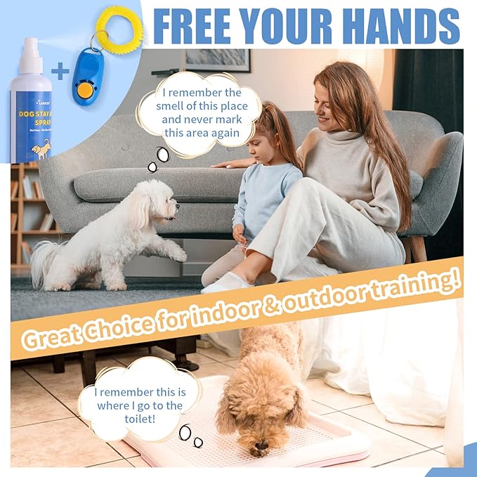 8 Oz Gentle and Effective Pet Behavior Aid - Dog-Friendly Spray to Curb Indoor Marking and Maintain a Clean Home