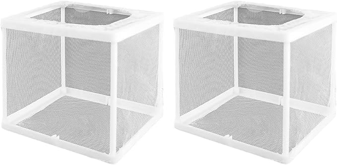 2Pcs Aquariums Breeding Tanks with Secure Suction Cup Baby Fish Insulated Net for Fry and Shrimp Spawning Hatching Spawning Box for Aquariums Baby Fish